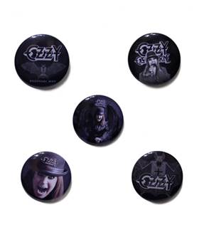 Placky Ozzy Osbourne - Ordinary Man / set 5 kusů