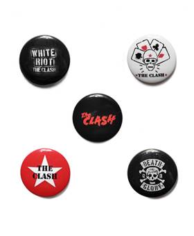 Placky The Clash - London Calling / set 5 kusů