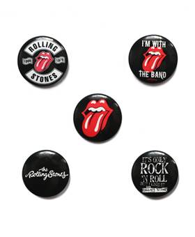 Placky The Rolling Stones - Tongue / set 5 kusů