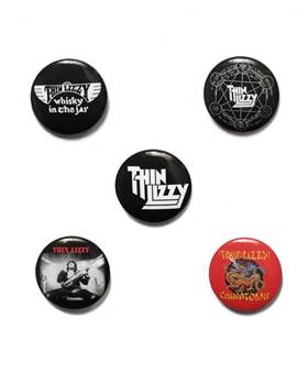 Placky Thin Lizzy - Chinatown / set 5 kusů