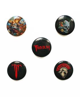 Placky Trivium - In The Court Of The Dragon /  set 5 kusů