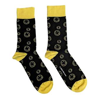 Ponožky Nirvana - Happy Faces Yellow