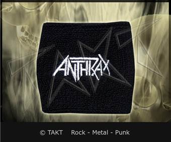 Potítko na ruku / zápěstí - Anthrax - Logo