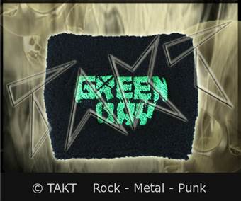 Potítko na ruku / zápěstí - Green Day - Logo zelené