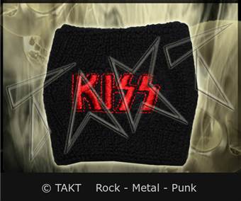 Potítko na ruku / zápěstí - Kiss - Logo červené