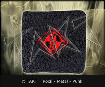 Potítko na ruku / zápěstí - Machine Head - Logo červené