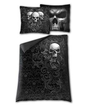Povlečení na postel Skull Scroll / Bat Curse Komplet 3 kusy