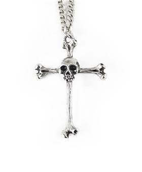 Přívěšek kříž 01 - Lebka