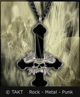 Přívěšek Kříž 53 Lebka