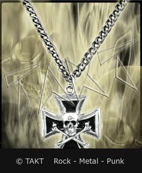 Přívěšek Kříž 59 Lebka s kostmi