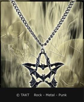 Přívěšek Pentagram 22 netopýři