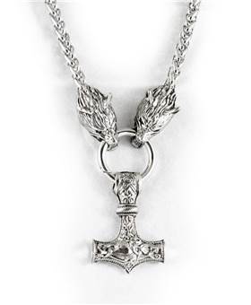 Přívěšek Thorovo kladivo - Vlci