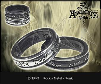 Prsten Alchemy - černý démon / bílý anděl