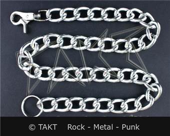 Řetízek Hrubý stříbrný lehký 78 cm - Leštěný hliník