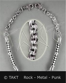 Řetízek Pletenka Černo - Bílá