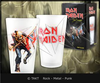 Sklenice na pivo - Iron Maiden - The Trooper