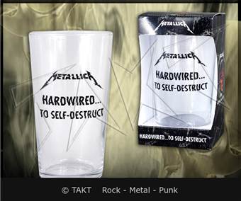 Sklenice na pivo - Metallica - Hardwired. . . To Self - Destruct