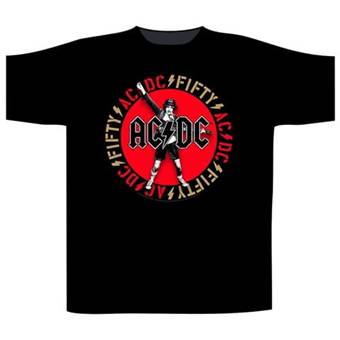 Tričko AC/DC - Angus Emble - 50 Years