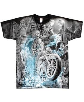 Tričko Biker From The Grave - All Print