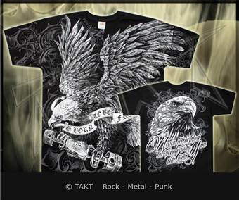 Tričko born To Be Free - All Print