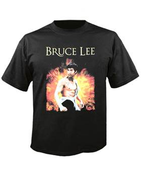 Tričko Bruce Lee bílé