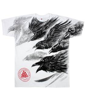 Tričko Crows Assault - All Print bílé