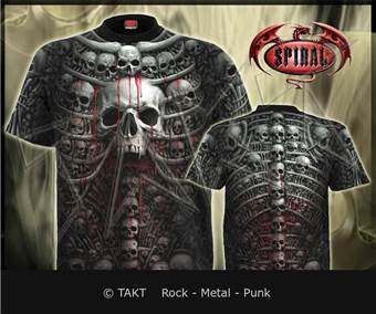Tričko Death Ribs - Spiral Direct - All Print