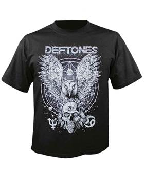 Tričko Deftones - Owl & Skull
