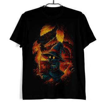 Tričko Fantasy čaroděj s ohnivými ptáky