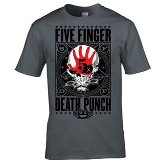 Tričko Five Finger Death Punch - Obey / šedé