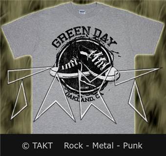 Tričko Green Day - All Star Oakland - šedé
