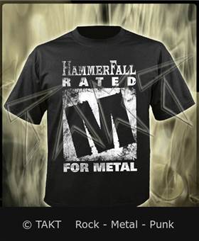 Tričko Hammerfall - Rated M For Metal