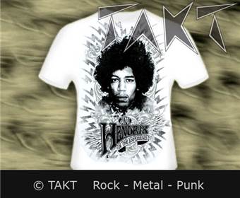 Tričko Jimi Hendrix - Emblemat The Experienc bílée
