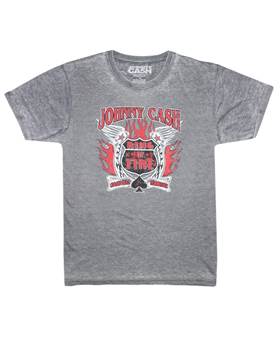 Tričko Johnny Cash - Ring Of Fire šedé