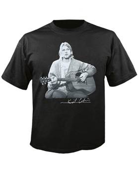 Tričko Kurt Cobain - kytara Live Photo