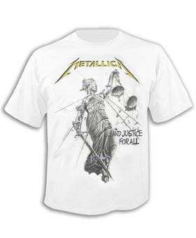 Tričko Metallica - And Justice For All 5 bílé