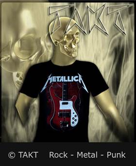 Tričko Metallica - Cliff Burton kytara