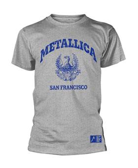 Tričko Metallica - College Crest - Šedé