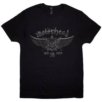 Tričko Motorhead - 50 Years Wings Badge 1