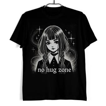 Tričko No Hug Zone – Gotická dívka