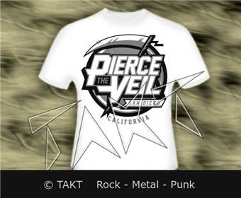 Tričko Pierce The Veil - California bílé