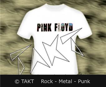 Tričko Pink Floyd - Logo bílé