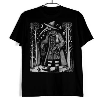Tričko Plague Doctor - Temná Noční Scéna