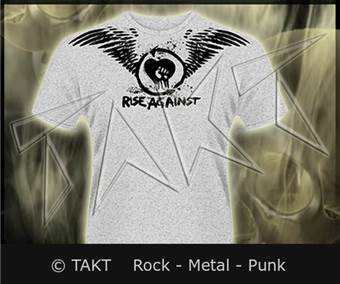 Tričko Rise Against - Paper Wings šedé