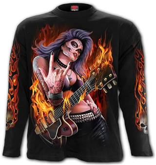 Tričko s dlouhým rukávem Rocking To Dead Imp.