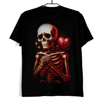 Tričko s lebkou - Zlomené srdce