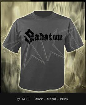 Tričko Sabaton - Logo šedé