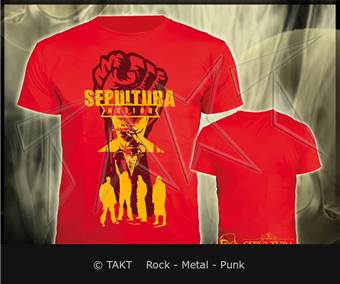 Tričko Sepultura - Nation 30 Years červené