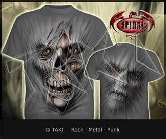 Tričko Stitched Up - Spiral Direct šedé