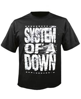 Tričko System Of A Down - Distressed Logo